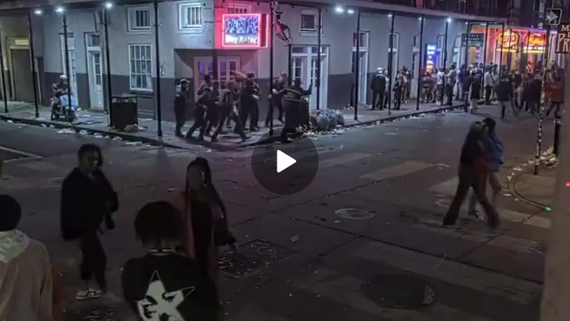 Video Captures Chaos as Officers Sprint into Action During Bourbon Street Car-Ramming Attack